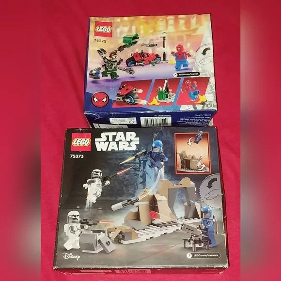 2 New Sealed LEGO Set #75373 Star Wars Mandalorian Battle Pack #76275 Marvel - Picture 2 of 6